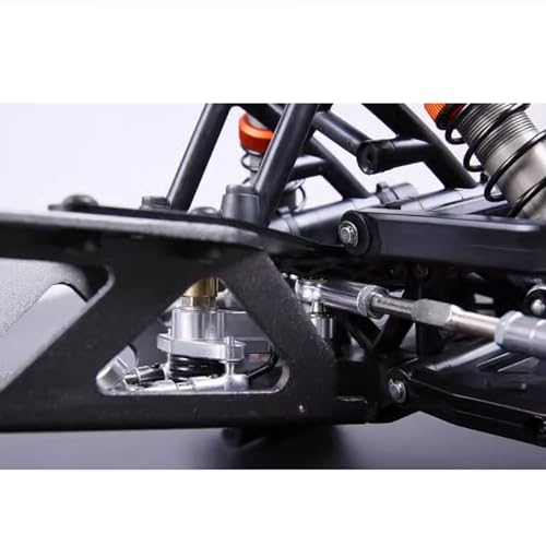 FLMLF Alloy CNC Symmetrical Steering with Equipment Warehouse Kit for 15 HPI ROFUN BAHA KM ROVAN Baja 5B 5T 5SC Rc Car Parts Silver - Image 5