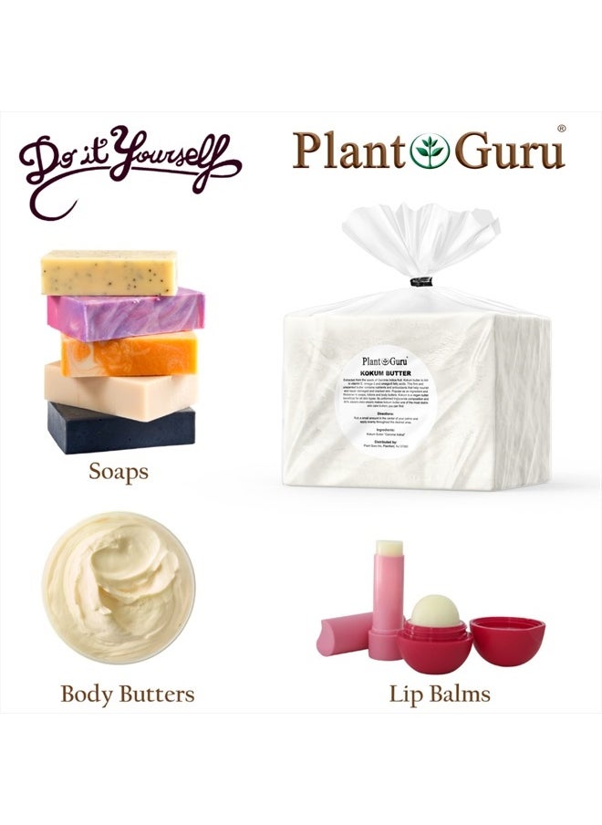 Plant Guru Raw Kokum Butter 10 lbs. Bulk Wholesale 100% Pure Natural - Great for Skin, Body and Hair Moisturizer, DIY Creams, Balms, Lotions and Soap Making.  - Image 5
