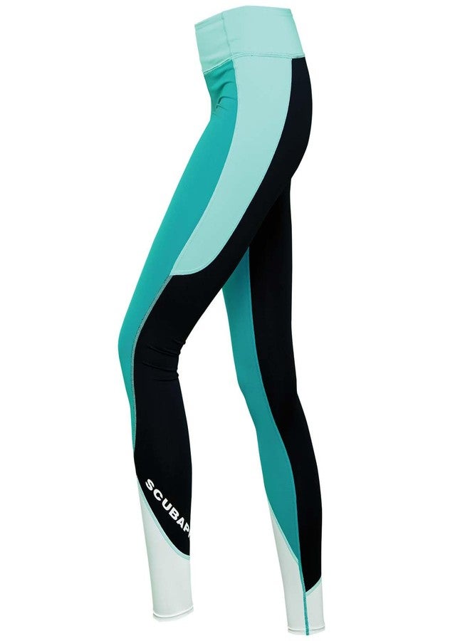 SCUBAPRO Women's T-Flex UPF80 Leggings, Caribbean Teal, Medium - Image 1