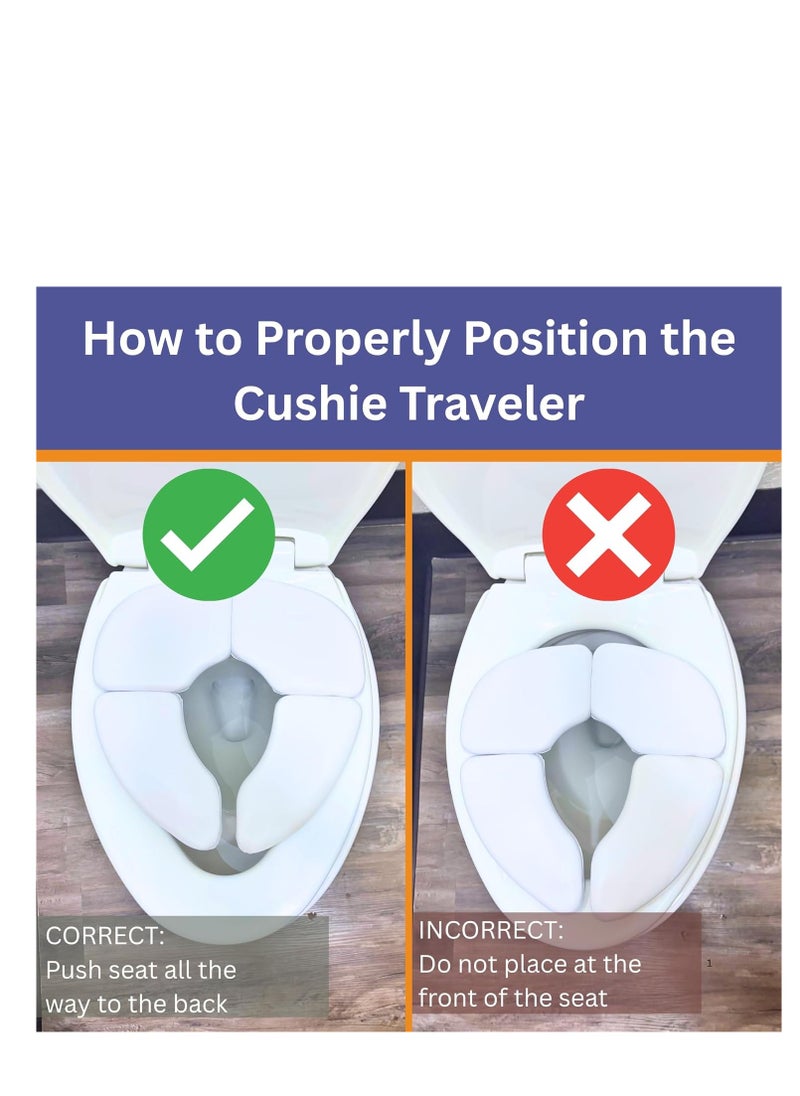 ماركة غير محددة مقعد حمام مبطن وقابل للطي للسفر للأطفال – Cushie Traveler من Mommy’s Helper  - Image 3