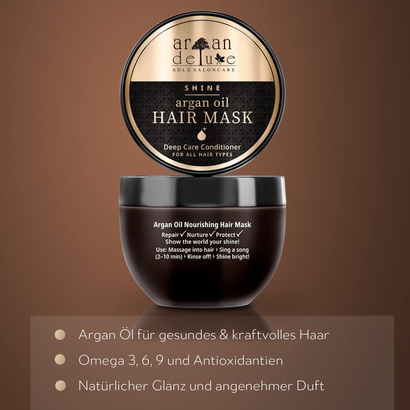 argan de luxe Argan Deluxe Hair Mask and Scalp Rejuvenating Deep Conditioner Masque, 250 mL - Image 2