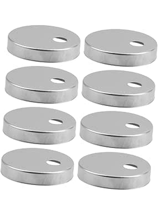 Stainless Steel Toilet Bolt Covers 4 Pack Decorative Caps Easy Install Bathroom Enhancement - Image 1