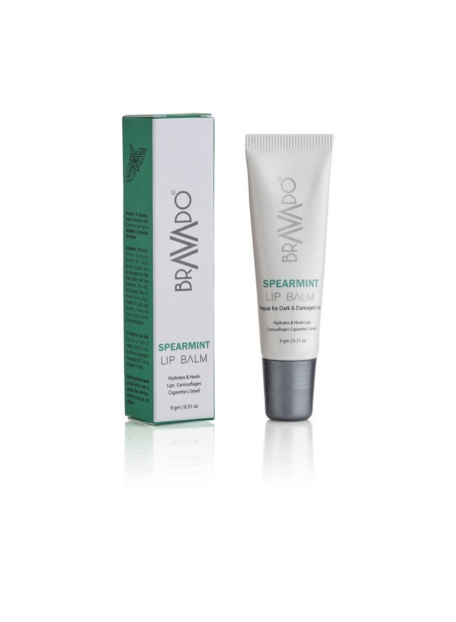 برافادو مرطب الشفاه بالنعناع لإصلاح الشفاه الجافة والمتشققة، ترطيب طويل الأمد، تفتيح الشفاه الداكنة 9 جم - Image 1
