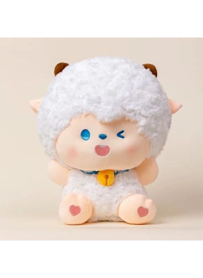 null - Pleasant Goat Lazy Goat Little Grey Plush Toy Doll Hug Series Doll Cute Birthday Gift-Color:Little Hui Hui [must-buy Model]-Height:35cm - Image 1