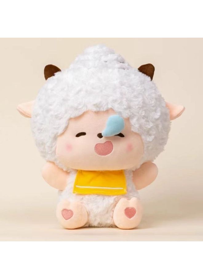 null - Pleasant Goat Lazy Goat Little Grey Plush Toy Doll Hug Series Doll Cute Birthday Gift-Color:Little Hui Hui [must-buy Model]-Height:35cm - Image 1