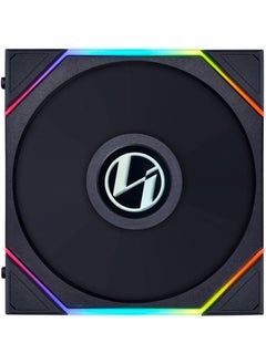 LIAN LI UNI FAN TL LCD PC Cooling Fan, 1.6" LCD, 140mm Fan Size, 1600 RPM Fan Speed, 68.1 CFM Fan Air Flow, Fluid Dynamic Bearing, PA66 / PBT Materials, Single Pack  - Image 1