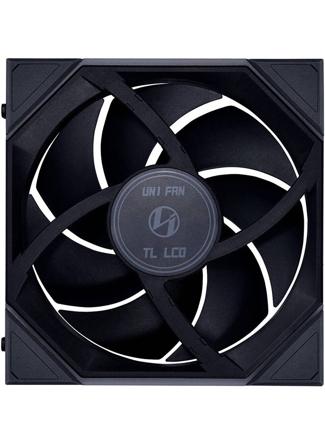 LIAN LI UNI FAN TL LCD PC Cooling Fan, 1.6" LCD, 140mm Fan Size, 1600 RPM Fan Speed, 68.1 CFM Fan Air Flow, Fluid Dynamic Bearing, PA66 / PBT Materials, Single Pack  - Image 4