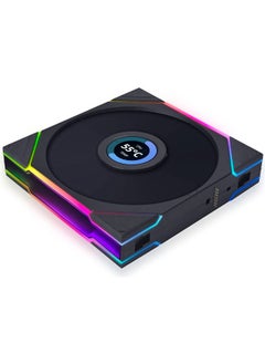 LIAN LI UNI FAN TL LCD PC Cooling Fan, 1.6" LCD, 140mm Fan Size, 1600 RPM Fan Speed, 68.1 CFM Fan Air Flow, Fluid Dynamic Bearing, PA66 / PBT Materials, Single Pack  - Image 2
