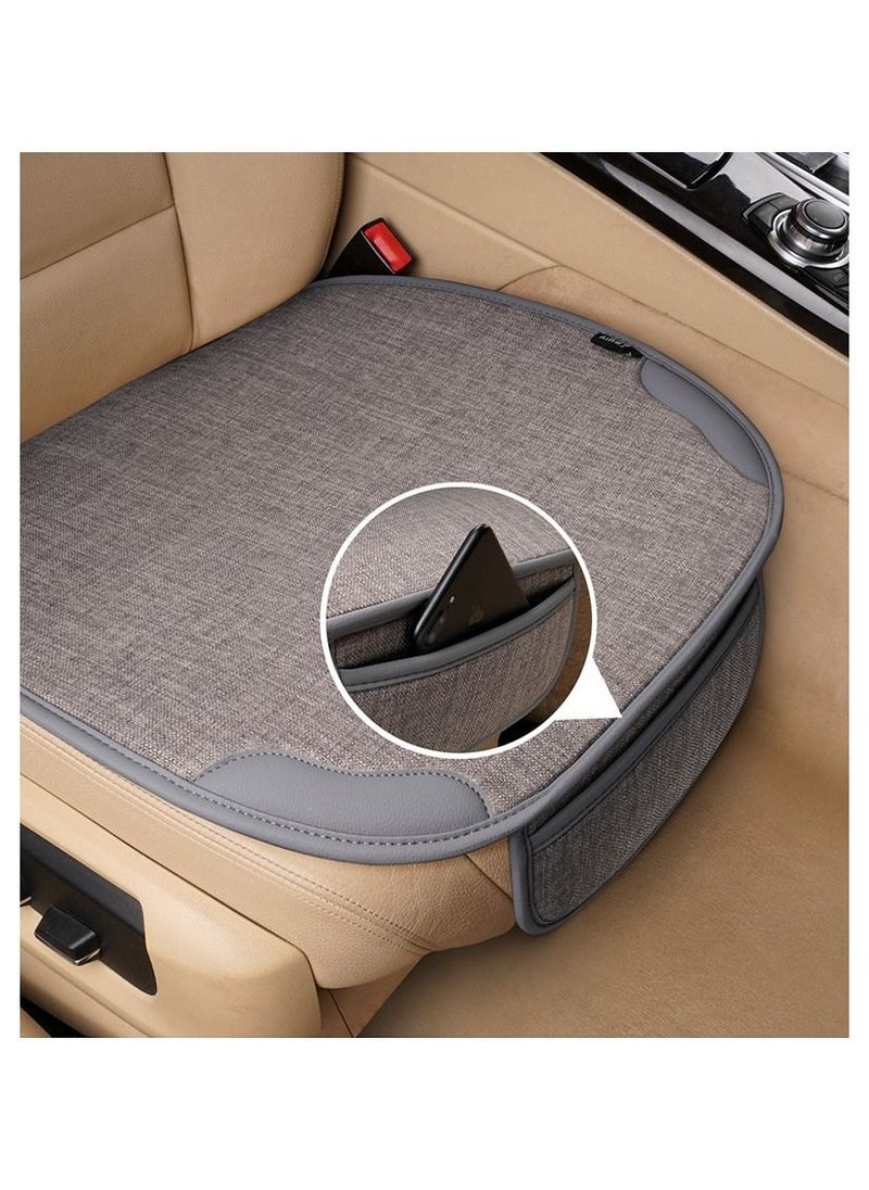 DUNISO 3PCS Auto Breathable Universal Four Seasons Car Seat Covers Luxury Include Front Car Seat Protector and Rear Car Seat Cushion Compatible with 95% Vehicle Fit for Cars Truck SUV or Vans  - Image 5