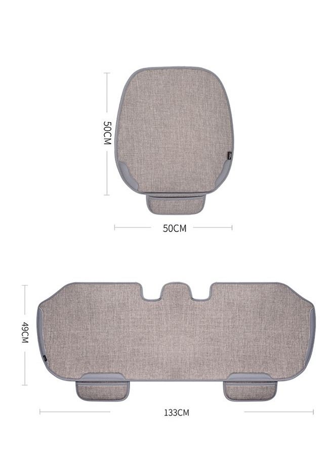 DUNISO 3PCS Auto Breathable Universal Four Seasons Car Seat Covers Luxury Include Front Car Seat Protector and Rear Car Seat Cushion Compatible with 95% Vehicle Fit for Cars Truck SUV or Vans  - Image 2