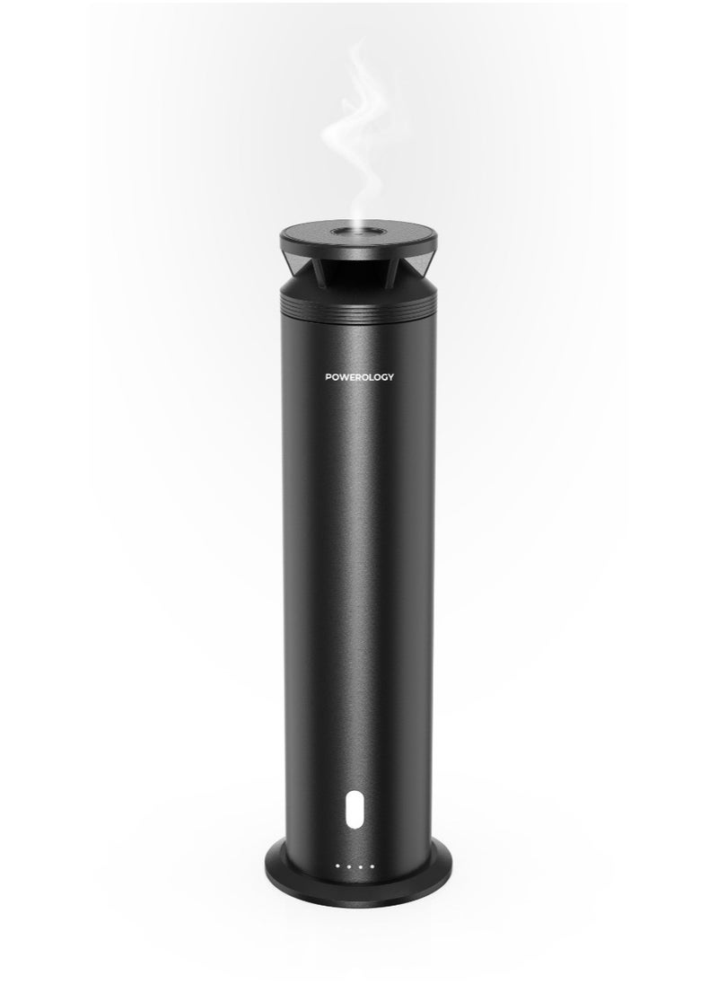 Powerology Waterless Scent Diffuser Rechargeable / Type-C Charging / Luxury Scent / Diffuser Compatible with Wifi / Oil Fragrance / Cold Air Technology - Black  - Image 1