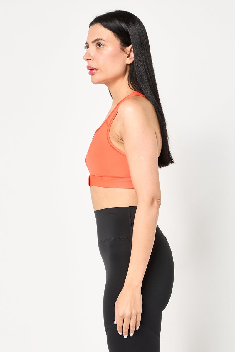 Nike Women Padded Training Sport Bra, Orange - Image 3