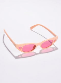 Haute Sauce Pink Lens Red Cateye Sunglasses  - Image 1