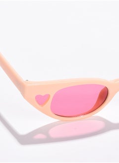 Haute Sauce Pink Lens Red Cateye Sunglasses  - Image 2