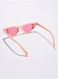 Haute Sauce Pink Lens Red Cateye Sunglasses  - Image 4