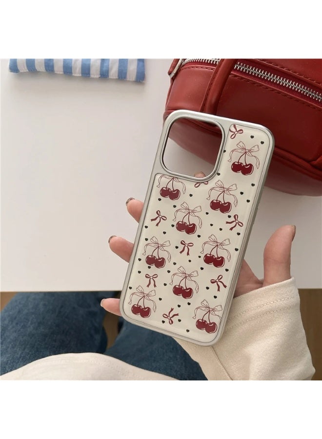 NIBEMINENT Bows And Cherries Protective TPU Case Cover For iPhone 16 Plus - Image 3