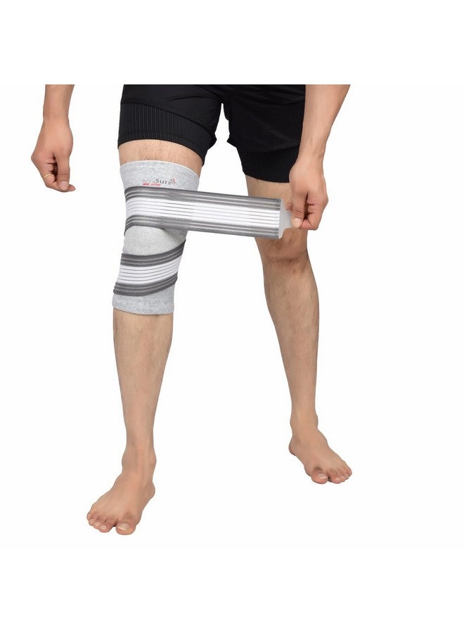 AccuSure Orthopedic Pain Relief Bamboo Yarn Knee Support Binder Cap single For Sports, Pain Relief, Compression Support, Exercise, Gym, Running, Cycling, Knee Cap Brace Knee Support For Men And Women - Image 1
