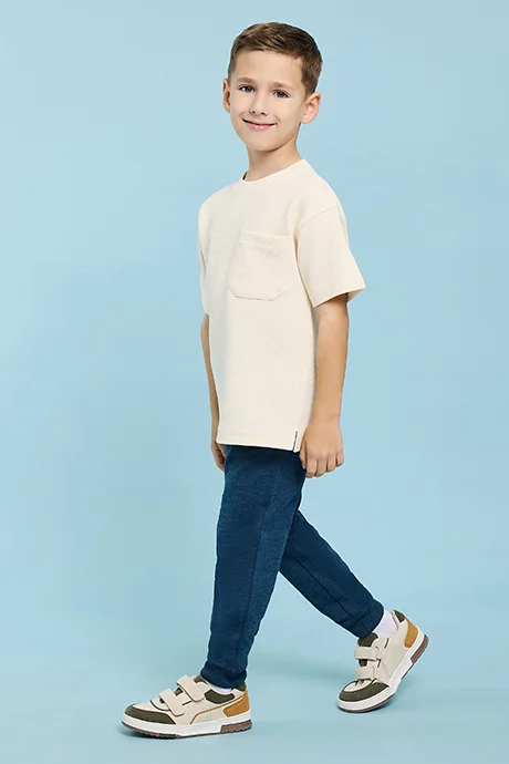 أر أند بي Solid Joggers with Drawstring Waist