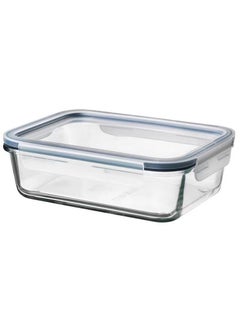 Piccasio Piccasio™ 1000 ML Glass Meal Prep Container Reusable, Airtight Food Storage Tray with Snap Locking Lid  Microwavable, Freezer, Oven & Dishwasher Safe Use for Storage Food Container Bento Lunch Box  - Image 1