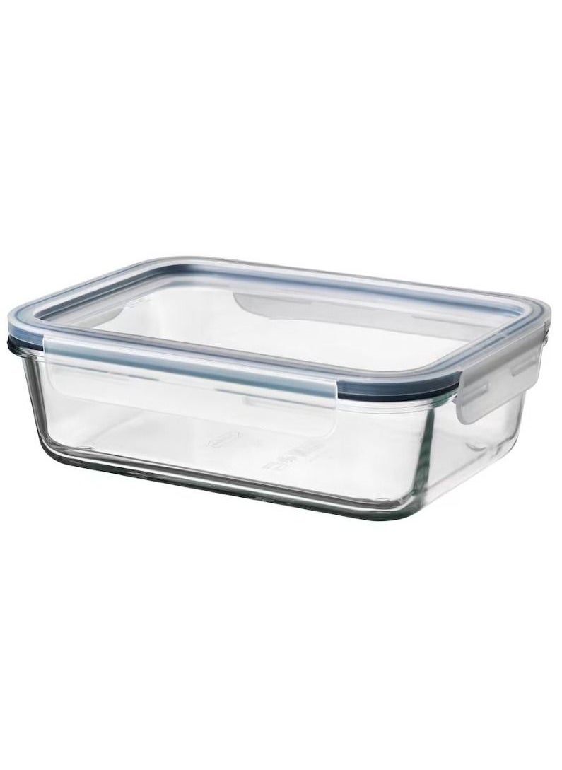 Piccasio - Piccasio™ 1000 ML Glass Meal Prep Container Reusable, Airtight Food Storage Tray with Snap Locking Lid  Microwavable, Freezer, Oven & Dishwasher Safe Use for Storage Food Container Bento Lunch Box - Image 1
