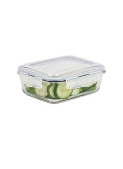 Piccasio Piccasio™ 1000 ML Glass Meal Prep Container Reusable, Airtight Food Storage Tray with Snap Locking Lid  Microwavable, Freezer, Oven & Dishwasher Safe Use for Storage Food Container Bento Lunch Box  - Image 2