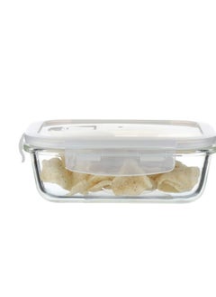 Piccasio Piccasio™ 1000 ML Glass Meal Prep Container Reusable, Airtight Food Storage Tray with Snap Locking Lid  Microwavable, Freezer, Oven & Dishwasher Safe Use for Storage Food Container Bento Lunch Box  - Image 3