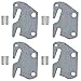 DERRILLA DERRILLA Universal Wood Bed Rail Hook Plates,Hook Plates for Wooden Beds Beds Frame Bracket Headboard Footboard  - Image 2