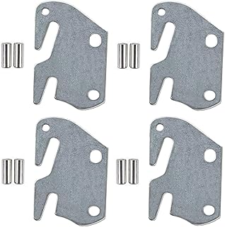 DERRILLA DERRILLA Universal Wood Bed Rail Hook Plates,Hook Plates for Wooden Beds Beds Frame Bracket Headboard Footboard  - Image 1
