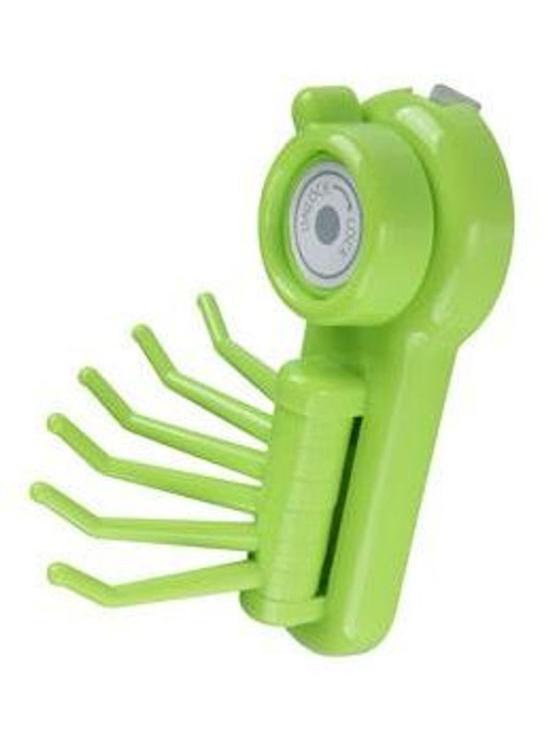 6-Hook Magical Hanger Without Screws Green 1.8x10cm 