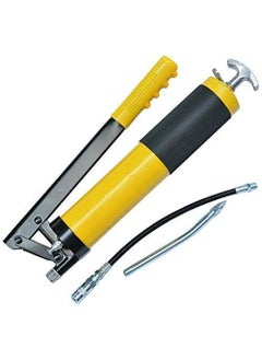 Kiesh Kiesh Heavy Duty Pistol Grip Grease Gun Lubrication 14oz Anodized Aluminum Canister Includes 12 inch Flex Hose and 512 Metal Extension with Coupler 3Way Loading  - Image 1