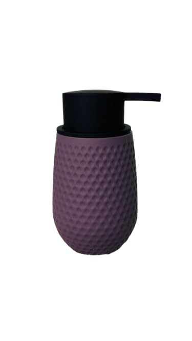 Matt Deep Purple Soap Dispenser for Bathroom | Liquid Soap, Lotion & Shampoo Dispenser for Wash Basin & Sink | Premium Handwash Bottle for Home & Commercial Use | 350 ML (Pack of 1)  - Image 2