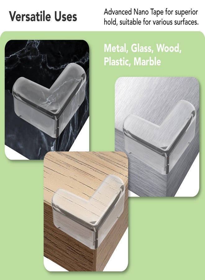 moonybaby Corner Protector Baby Proof, BPA-Free, Table Corner Protectors for Furniture, Clear Corner Covers Baby Safety, Baby Corner Protector Guards, (12 Pack) - Image 5