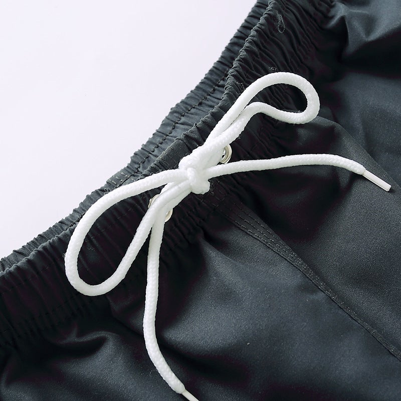 Men'S Swimming Trunks Quick-Drying Quarter Shorts Anti-Embarrassment Lined Fashionable Casual Beach Pants Trendy Brand - Image 3