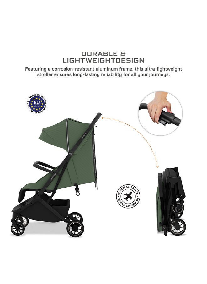 neobreez NEOLITE Ultra-Compact Lightweight Cabin-Approved Travel Baby Toddler Stroller|Quick Compact One-Hand Fold Pushchair, UPF 50+ Canopy, Gift Bag, Phone Holder, Toy Strap|0-4yrs, 22kg, 3yrs Warranty  - Image 2