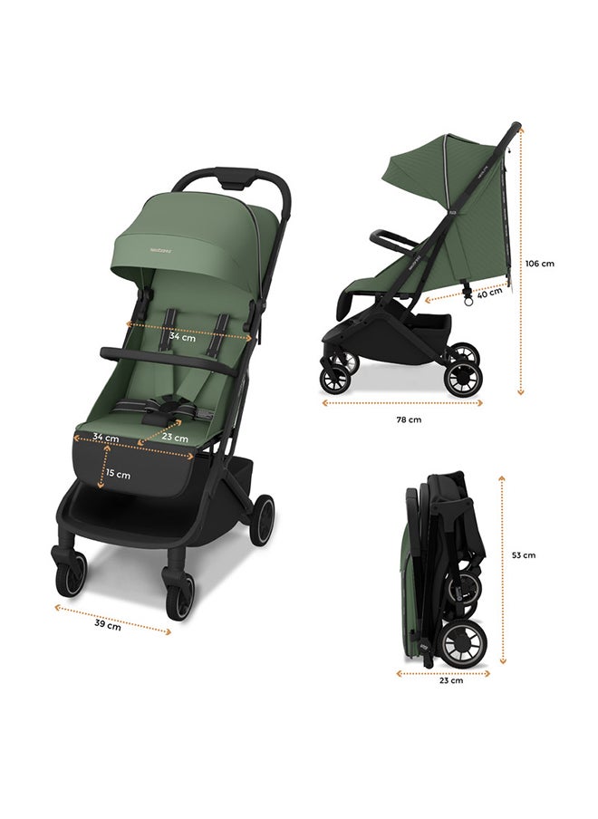neobreez NEOLITE Ultra-Compact Lightweight Cabin-Approved Travel Baby Toddler Stroller|Quick Compact One-Hand Fold Pushchair, UPF 50+ Canopy, Gift Bag, Phone Holder, Toy Strap|0-4yrs, 22kg, 3yrs Warranty  - Image 5