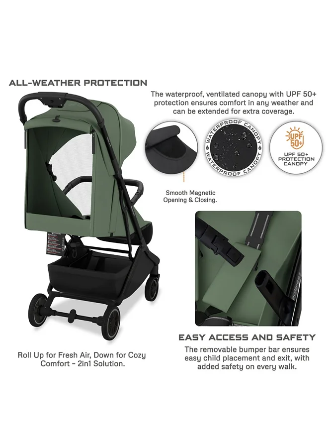 neobreez NEOLITE Ultra-Lightweight Cabin Size Approved Travel Compact Foldable Kids Baby Toddler Stroller, One-Hand Fold Baby Trolley, Adjustable Seat, UPF 50+Canopy, 0-4yrs,  22kg, 3yrs Warranty