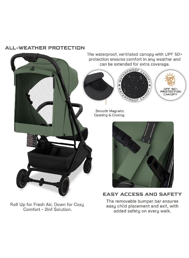 نيوبريز عربة أطفال قابلة للطي خفيفة الوزن من نيولايت مع مظلة واقية من الأشعة فوق البنفسجية - Image 5