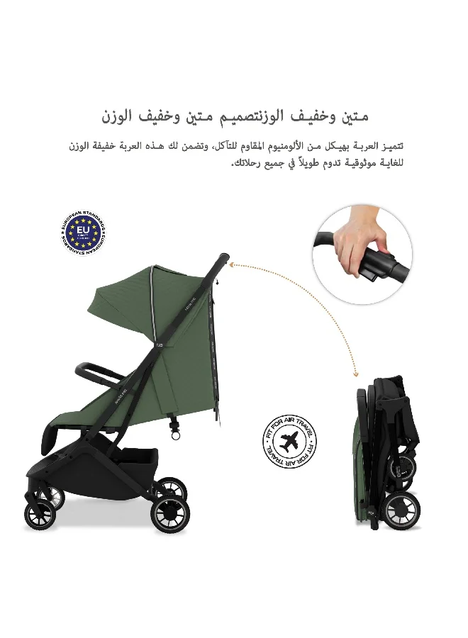 نيوبريز عربة أطفال قابلة للطي خفيفة الوزن من نيولايت مع مظلة واقية من الأشعة فوق البنفسجية