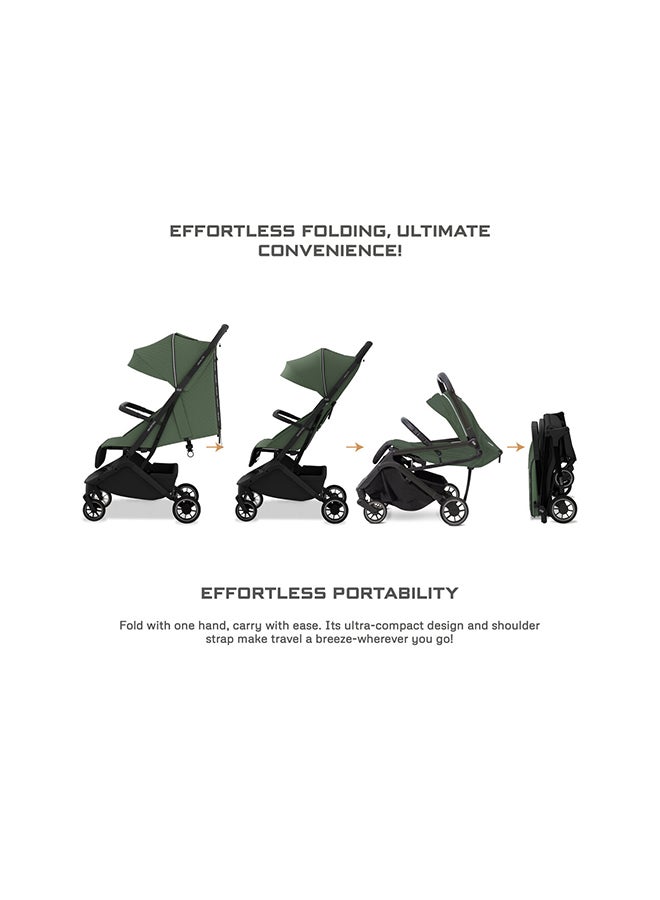 neobreez NEOLITE Ultra-Lightweight Cabin Size Approved Travel Compact Foldable Kids Baby Toddler Stroller, One-Hand Fold Baby Trolley, Adjustable Seat, UPF 50+Canopy, 0-4yrs,  22kg, 3yrs Warranty - Image 4