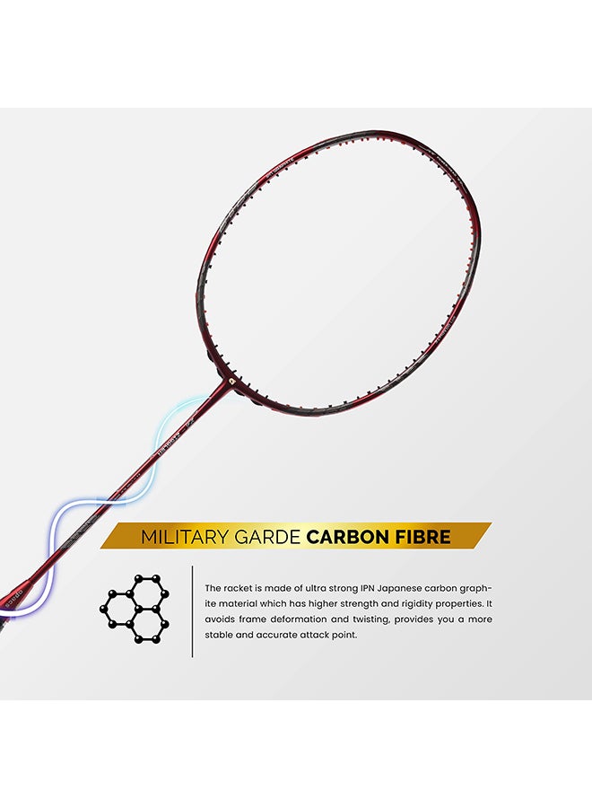 Apacs Z-Ziggler Unstrung Badminton Racket – Ultra-Durable Japanese Graphite, Extra Slim Shaft (6.4mm), Lightweight (85-87g), 38 LBS High Tension, Power Head Design, G2 Grip  - Image 2