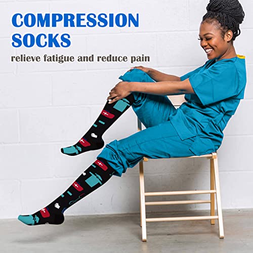Aoliks Compression Socks for Women & Men,Support Socks for Nursing Circulation Running - Image 3