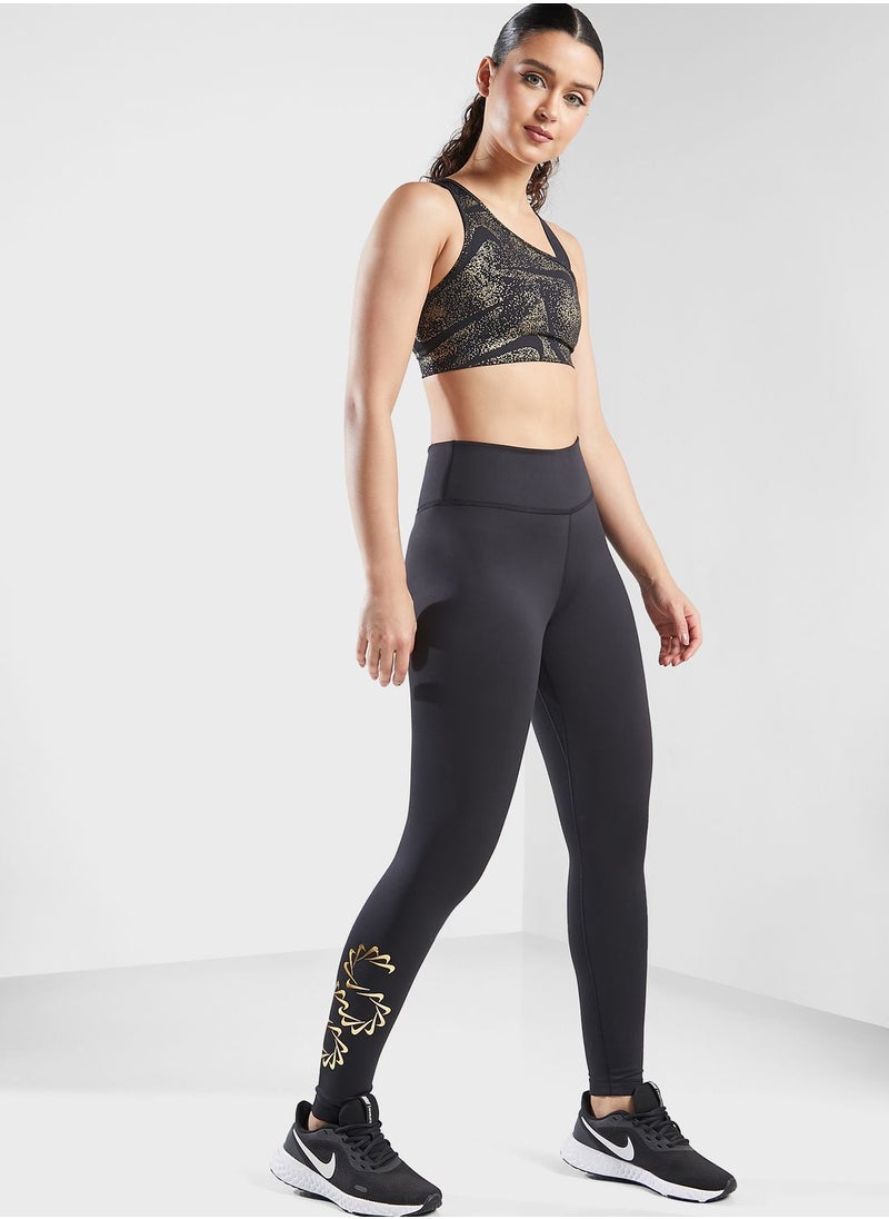 Nike - One Techfit Mid Rise Tights - Image 1