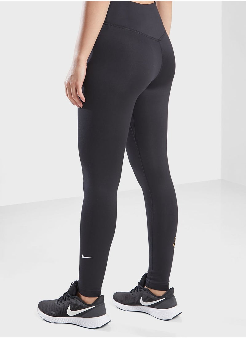 Nike - One Techfit Mid Rise Tights - Image 1