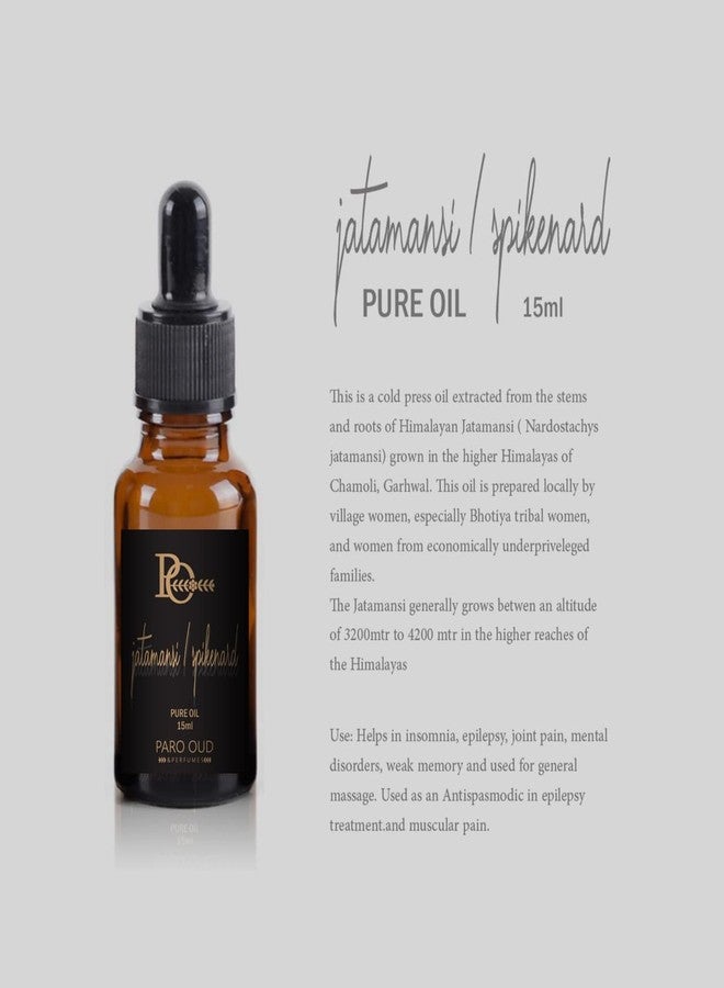 PARO OUD Jatamansi I Spikenard oil I cold press I Organic Oil I 15ML I herb I therapeutic I aromatherapy I improve hair and skin health I natural purity and traditional heritage of Uttarakhand, India I - Image 3