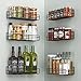 Moforoco Spice Rack Organizer Wall Mount (6Pack), Hanging Black Spice Organizer Shelf, Farmhouse Seasoning Organizer, - Image 2