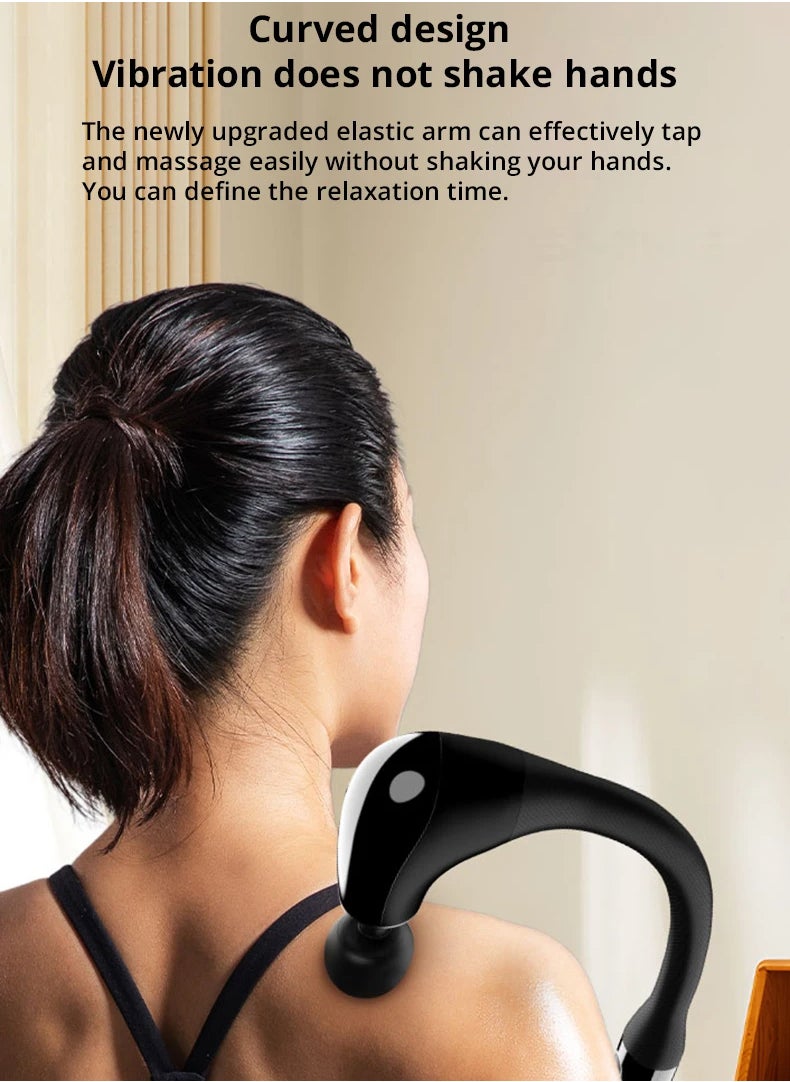EzzySo - Massage Gun with Extended Handle Revolutionary U-Shaped Back Massager For Pain Relief Deep Tissue Body Massage Hammer For Neck Shoulder Leg Reach Every Muscle with Ease - Image 1