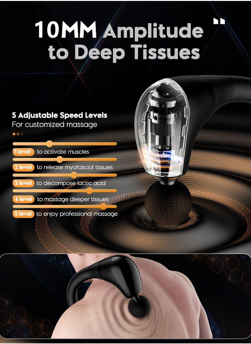 EzzySo - Massage Gun with Extended Handle Revolutionary U-Shaped Back Massager For Pain Relief Deep Tissue Body Massage Hammer For Neck Shoulder Leg Reach Every Muscle with Ease - Image 1