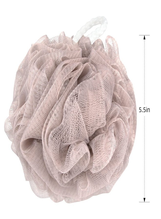Fu Store Loofah Sponge Shower Loofahs 70g Bath Sponges Mesh Balls 4 Colors for Body Scrubber Exfoliator Wash Back Scrubbers Bathroom Men Women 4 Pack Cleaning Bathing Accessories Blue Beige Green Pink - Image 4