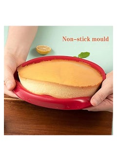 erorex 8 inch Round Cake Pans - Set of 2 Silicone Molds for Baking, Nonstick & Quick Release Baking Pans for Layer Cake, Cheese Cake and Choc  - Image 2