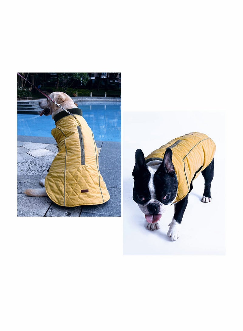 Excefore Dog Cold Weather Jacket Coats, Waterproof Windproof Reversible Winter Dog Jacket, Thick Padded Reflective Warm Clothes Quilted Outdoor Pet Vest, for Small Medium Large Dogs - Image 2